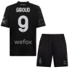 Maillot de Supporter AC Milan Olivier Giroud 9 Quatrième 2023-24 Noire Pour Enfant